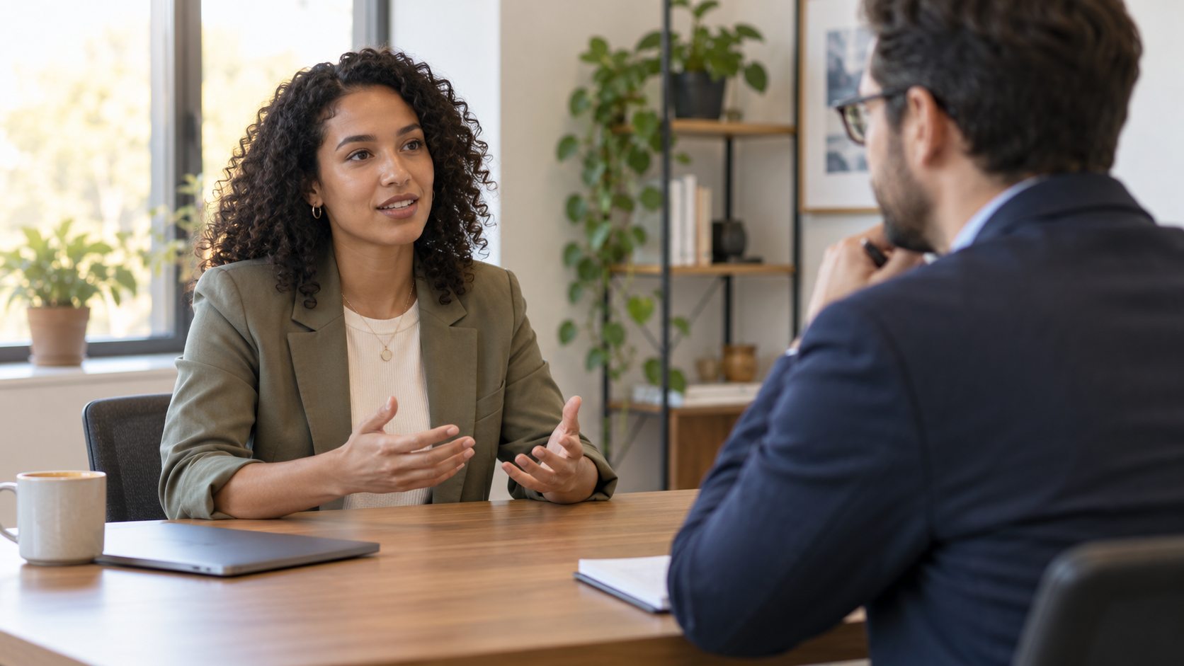 Candidate discussing salary expectations with a recruiter