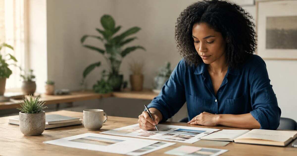 A job seeker organizing education and project evidence for a first resume